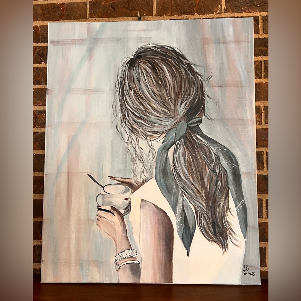 Art, acrylic painting on canvas, 30/24 inch